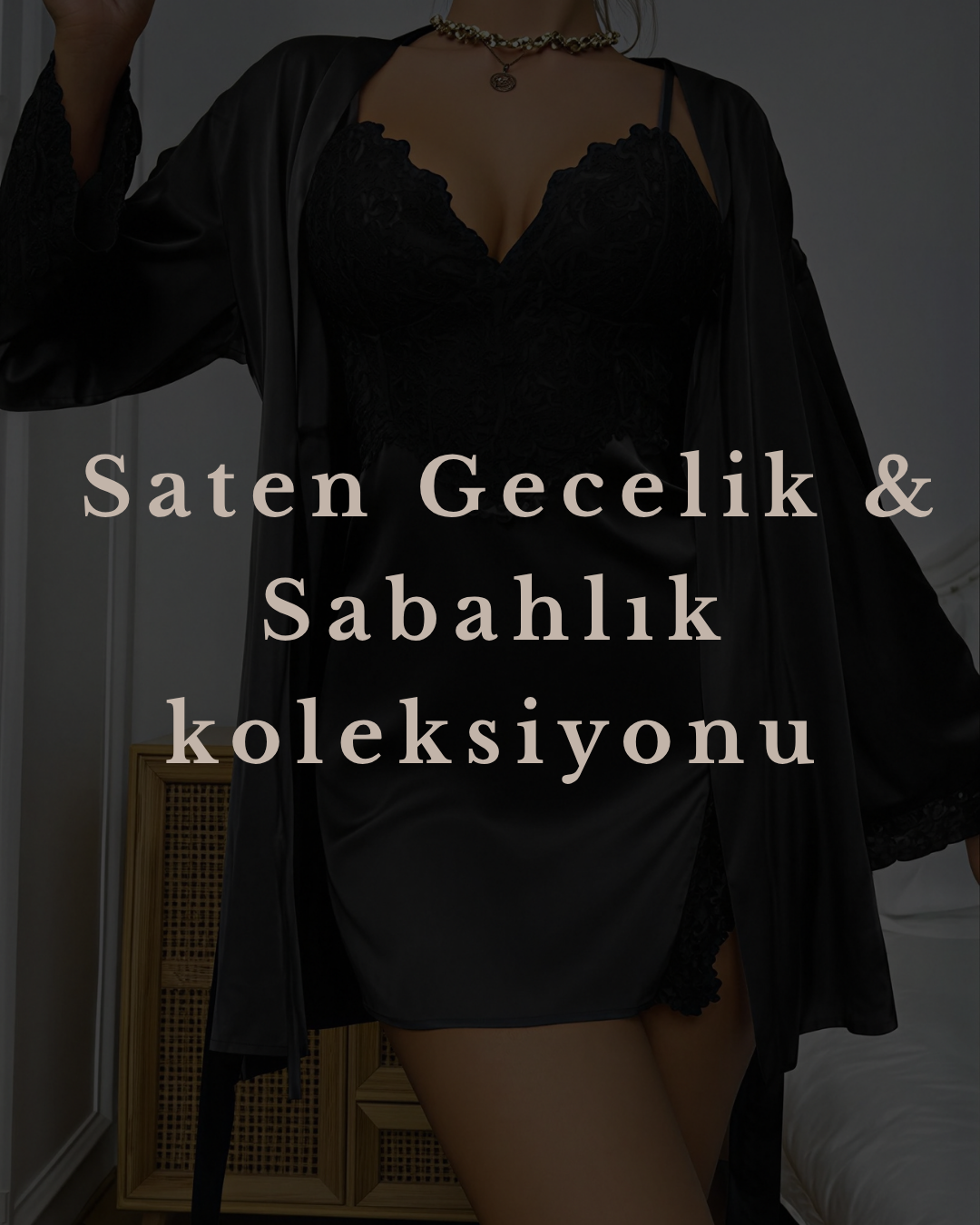 NUANİGHT -  Saten Gecelik & Sabahlık koleksiyonu