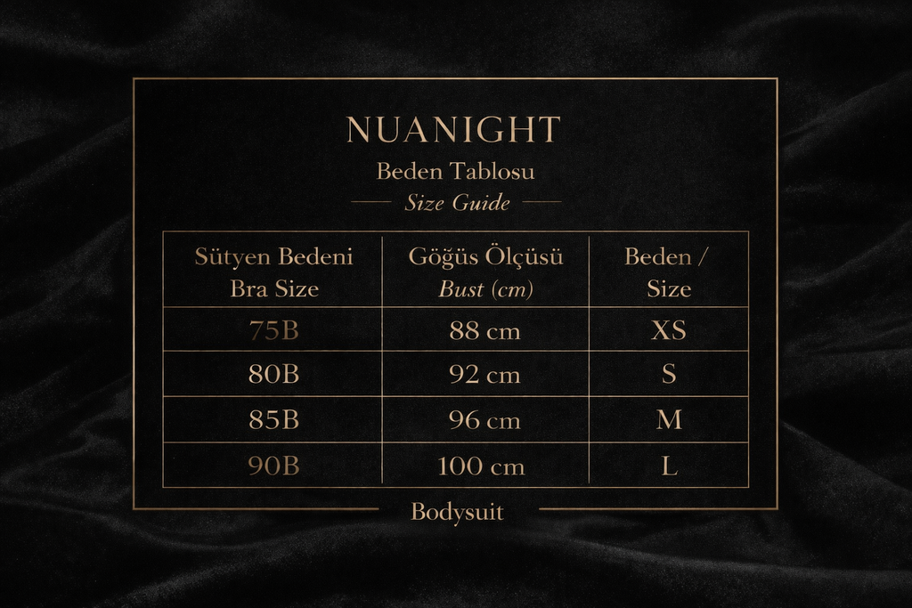 NUANIGHT Pembe Kalp Detaylı Dantel Bodysuit – Transparan Şık ve Zarif Tasarım